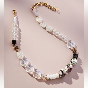 NWT Anthropologie Floral Beaded Necklace